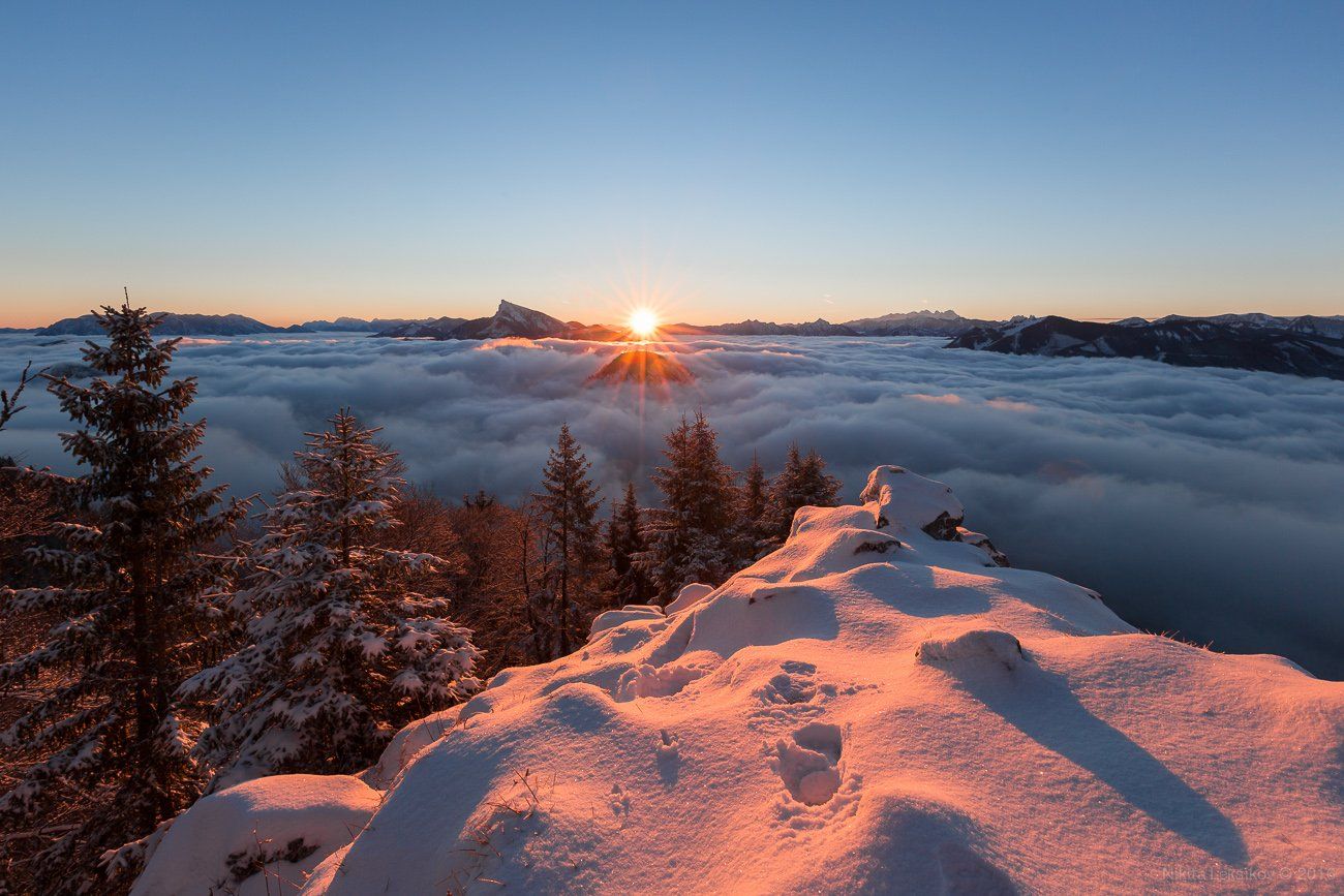 Австрия, горы, Альпы, зима, снег, Nikita Leksikov