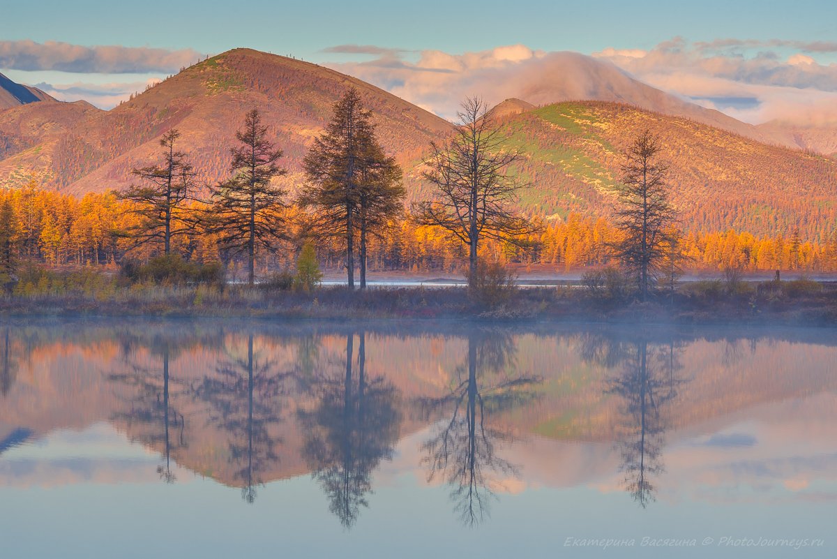 колыма, озеро, отражение, Екатерина (PhotoJourneys.ru) Васягина