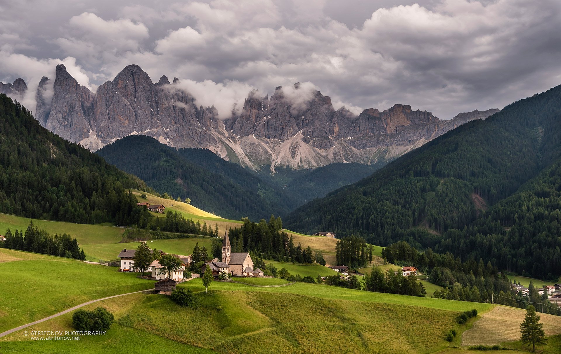Santa Maddalena, South Tyrol, Dolomites, Italy, Val de Funes, Alps, village,, Andrey Trifonov