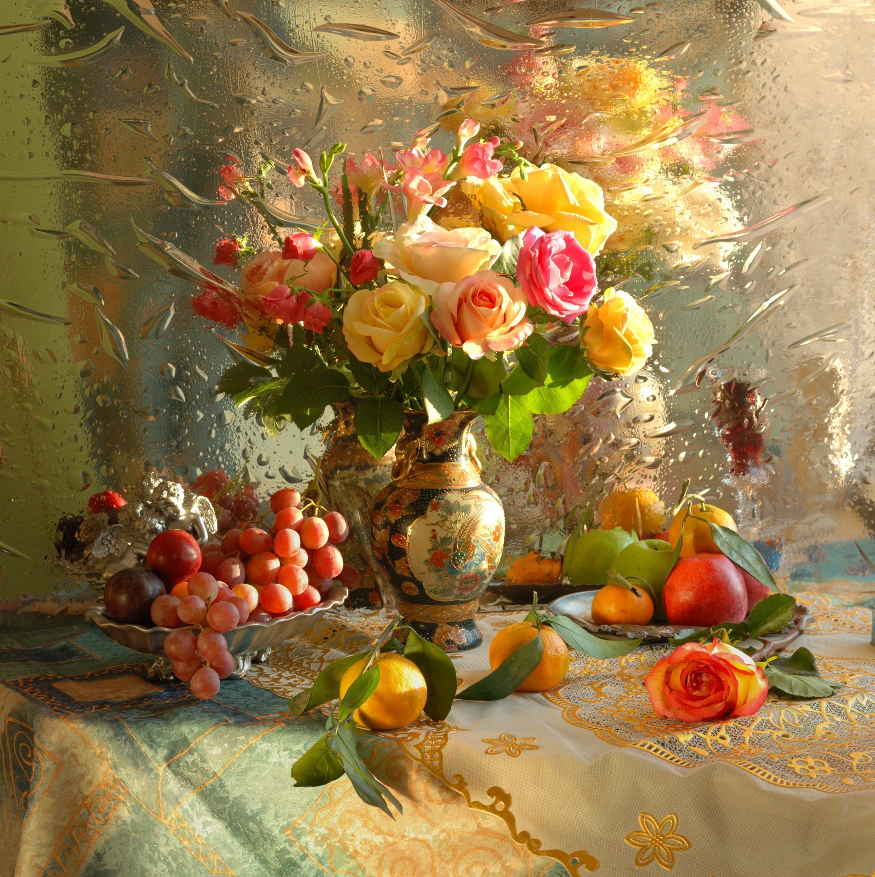 цветы, фрукты, Андрей Морозов