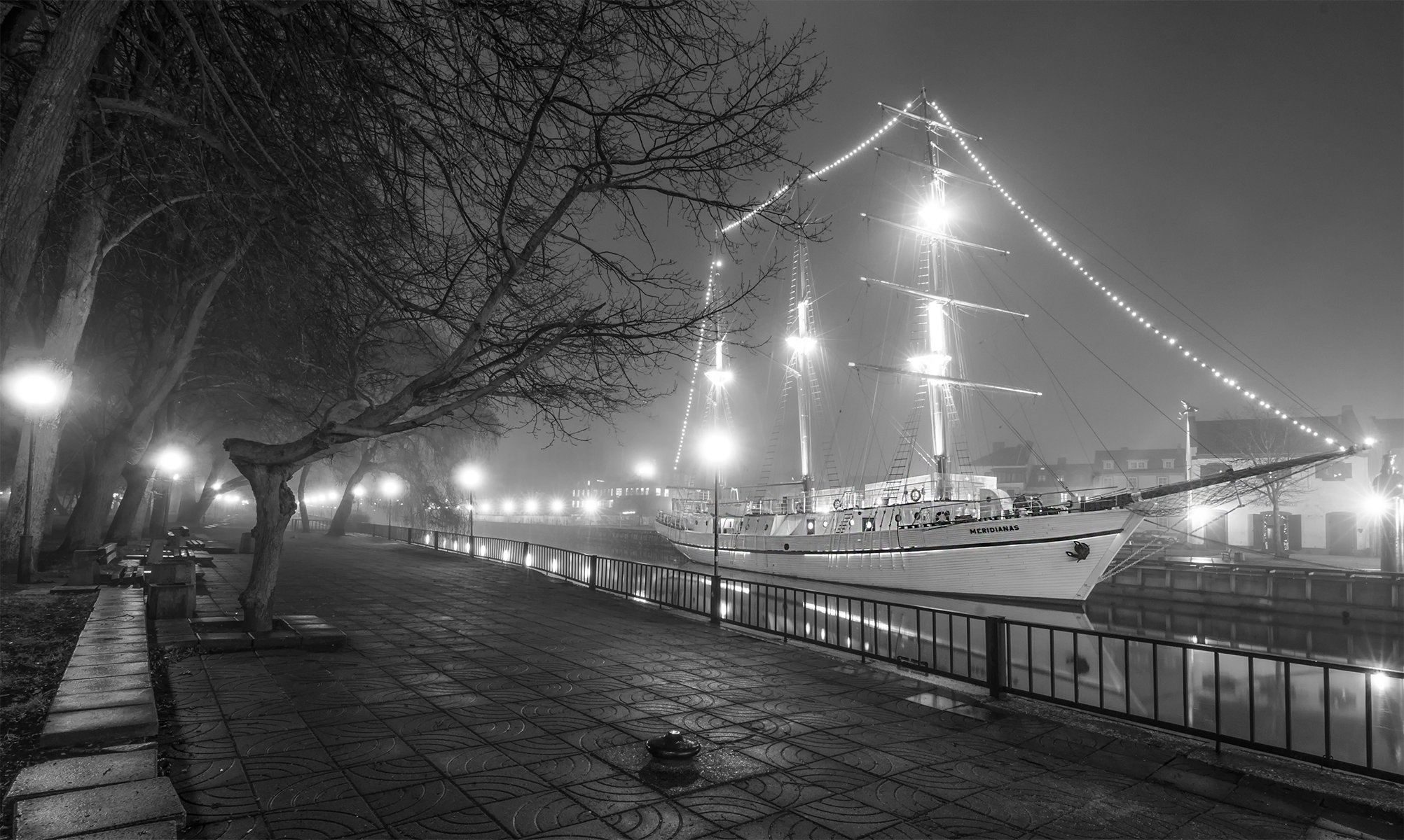 sailboat,klaipėda ,fog, Daiva Cirtautė