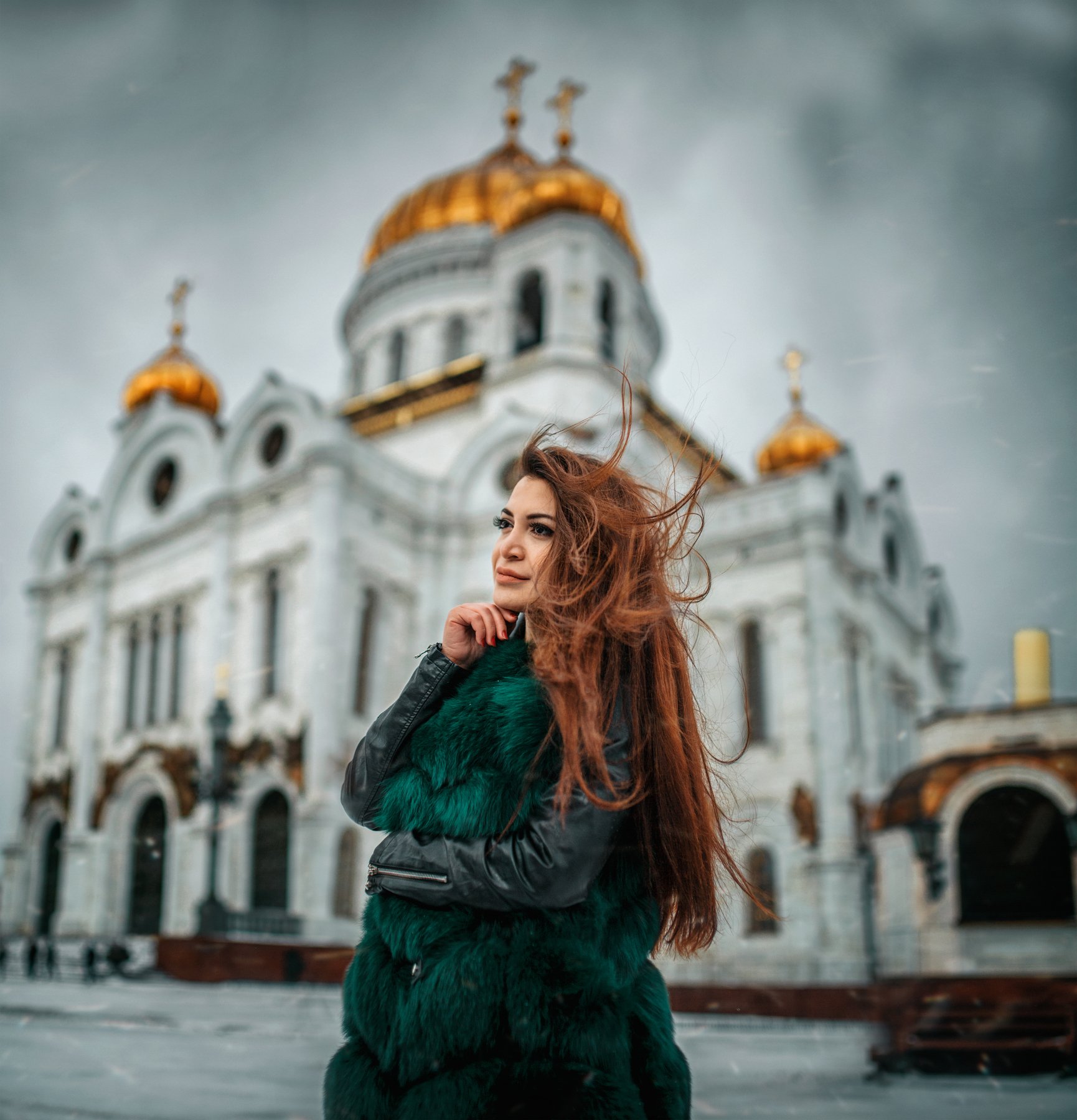 #portrait #beautiful #model #russia #moscow #winter, Hakan Erenler