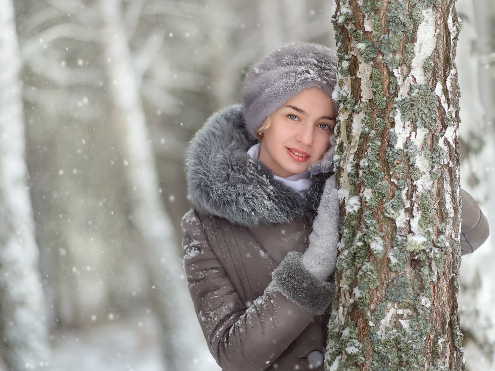 автопортрет,зима,снег,россия,взгляд,глаза,девушка,природа,красота, Юлия Лаптева