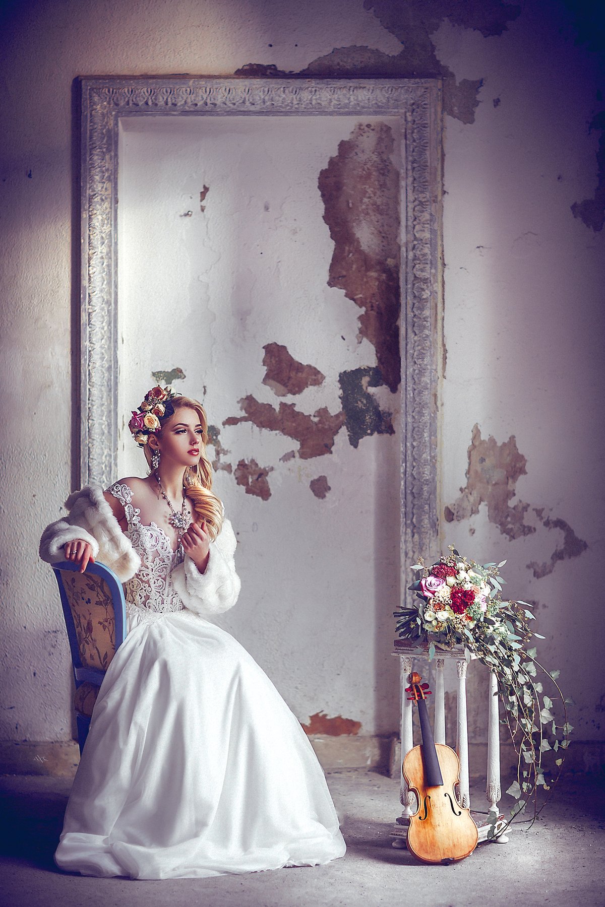 woman, portrait, wedding, dress, music, beauty, Руслан Болгов (Axe)
