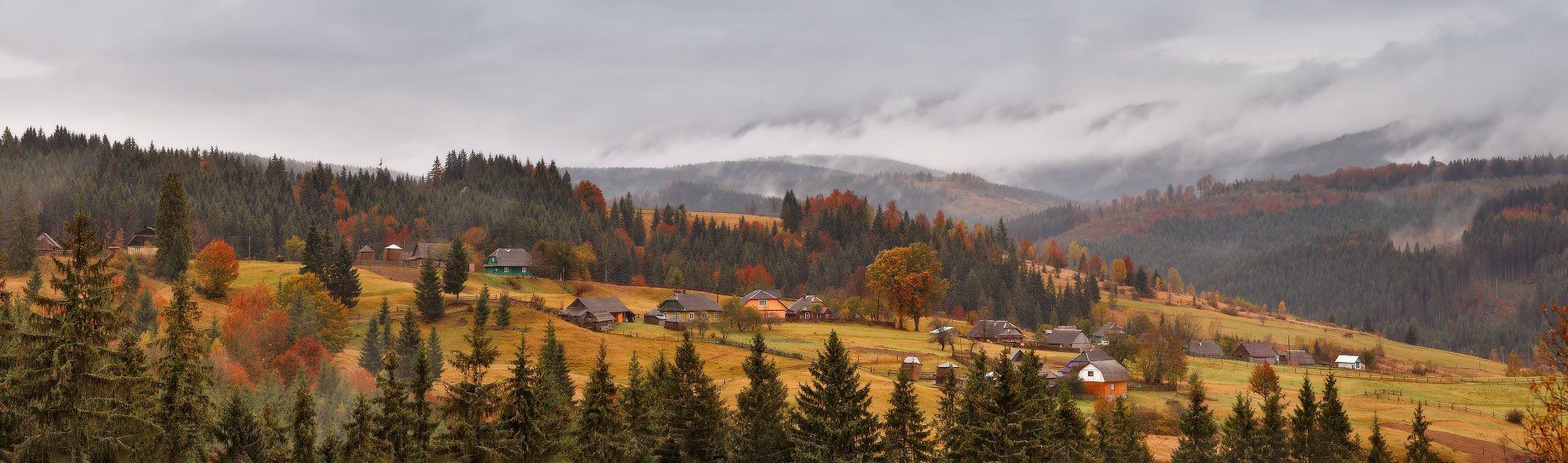 Карпаты, Октябрь, Осень, Украина, Горы, Вейзе Максим