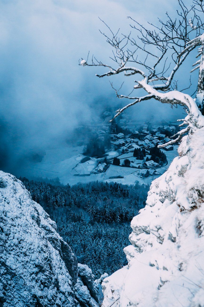 Австрия, зима, снег, горы, Альпы, Nikita Leksikov