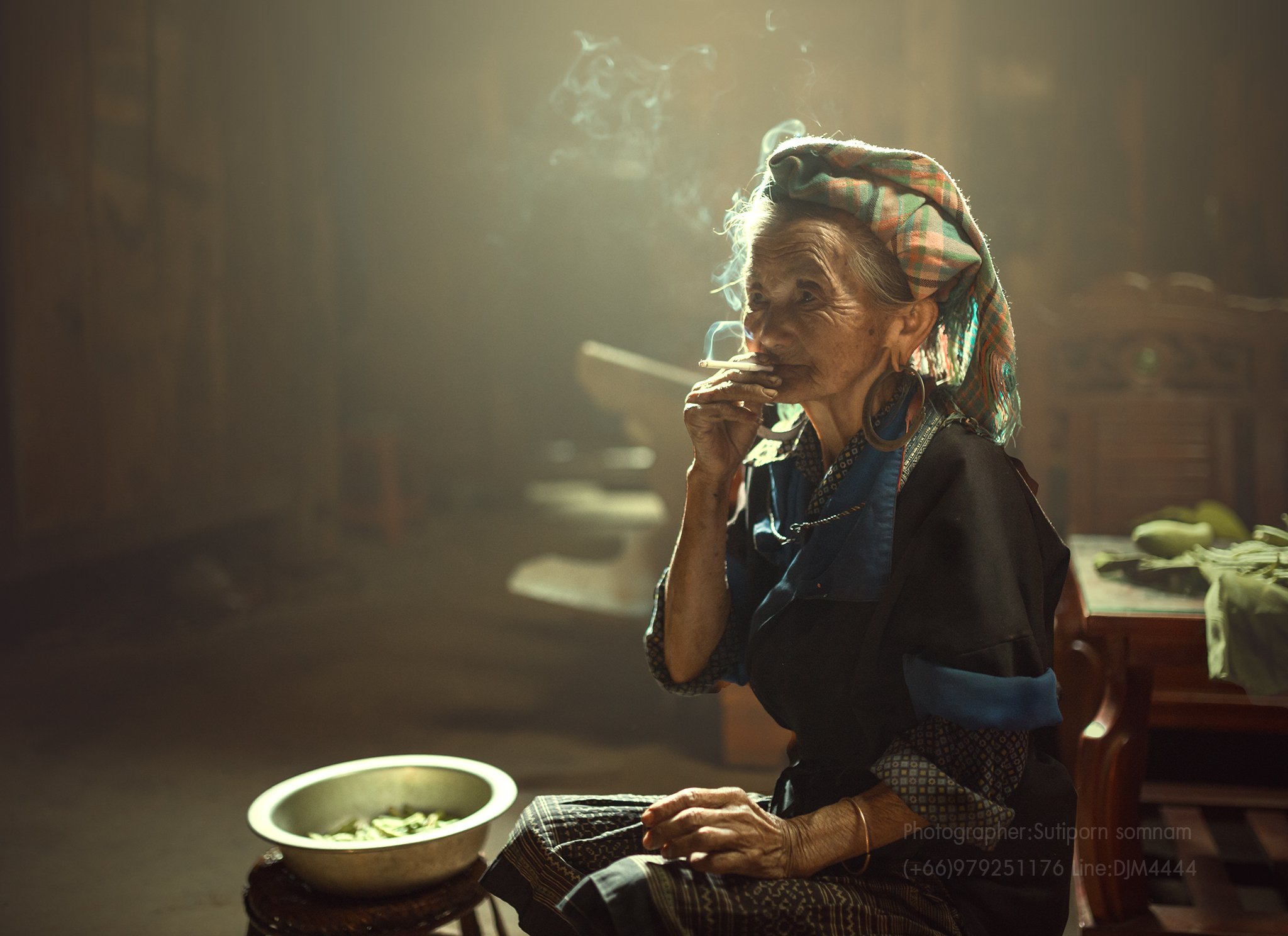 women,vietnam,smoking,relax,, SUTIPORN SOMNAM