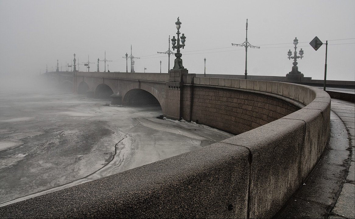 питер,туман,мост, Аркадий