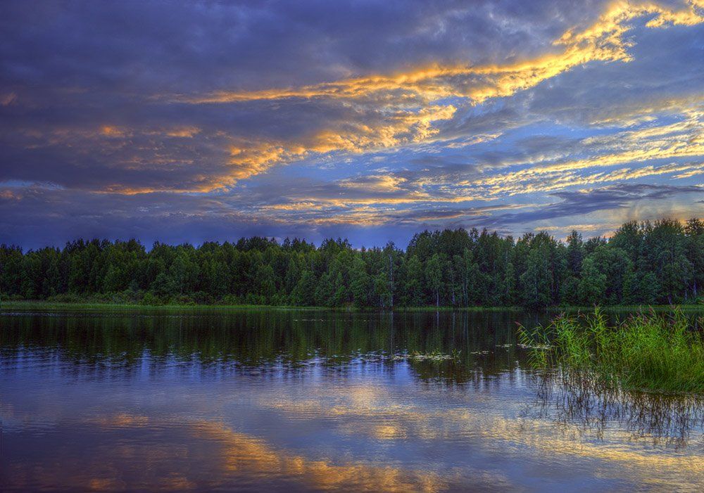 xdr,пейзаж,закат, небо, облака, Андрей Ражев