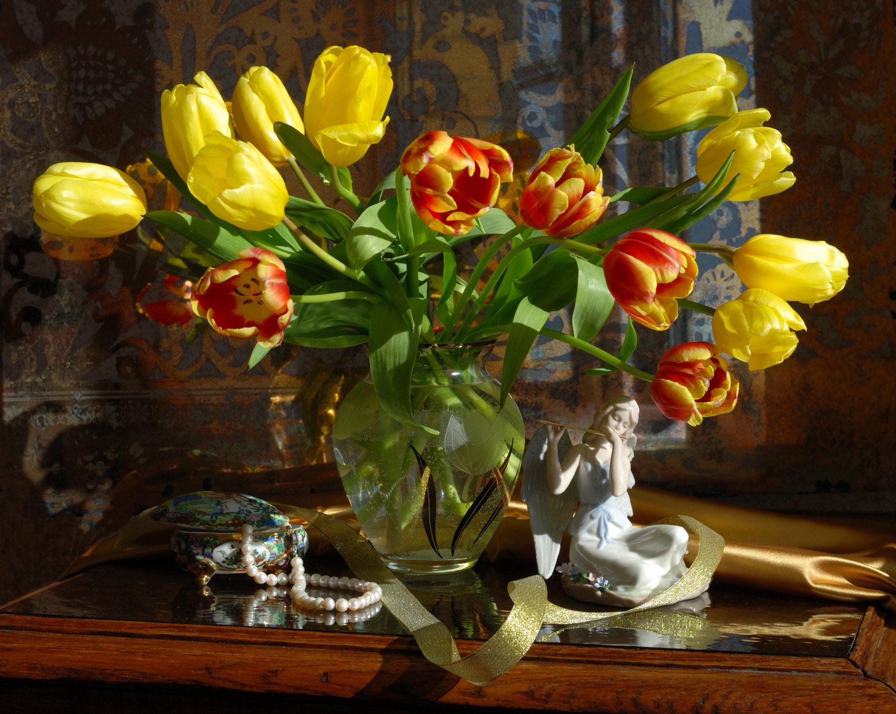 тюльпаны, цветы, свет, музыка, Андрей Морозов