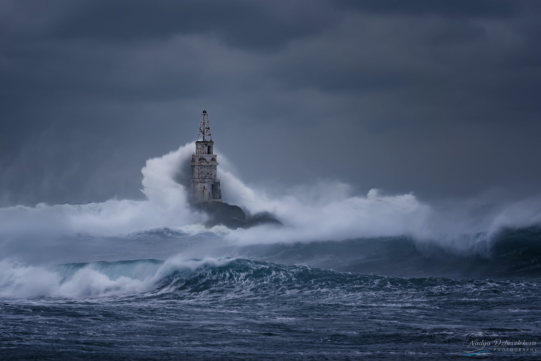 storm, clouds, sea, waves, sky, seascape, cloudscape, Надя Джевелекова