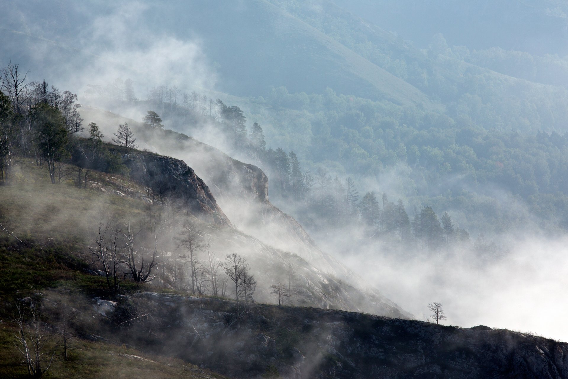 Башкирия,утро,туман,горы,урал,пейзаж,природа,, Олег Грачёв
