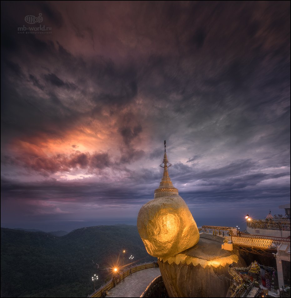 бирма, мьянма, золотой камень, путешествие, закат, фототур, mb-world, Михаил Воробьев