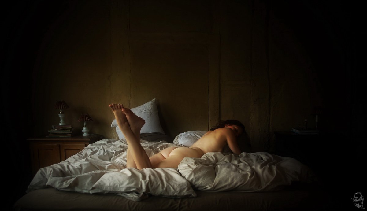 girl, nude, bed,, Dieter Kittel