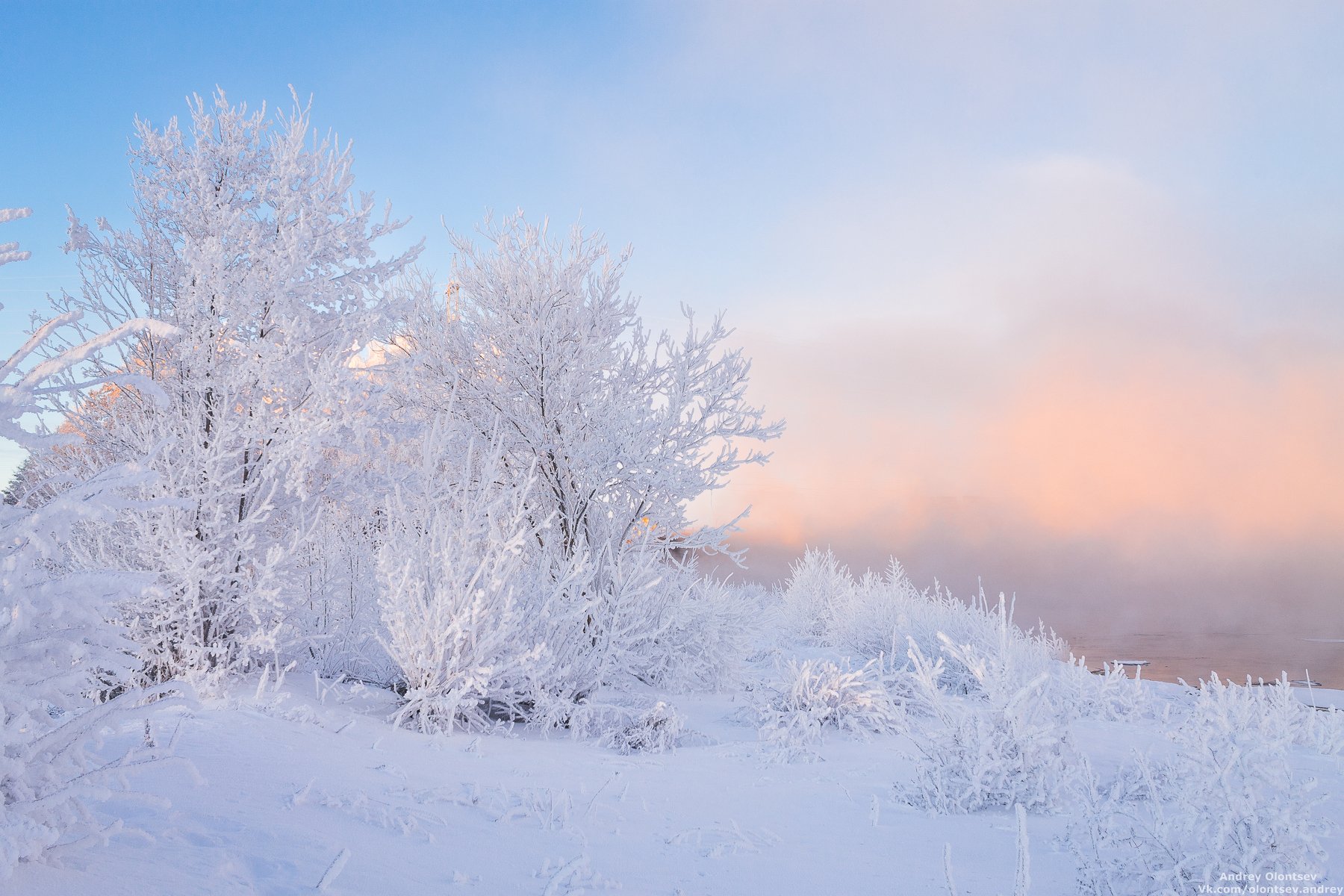дубна, пейзаж, зима, рассвет, canon, Андрей Олонцев