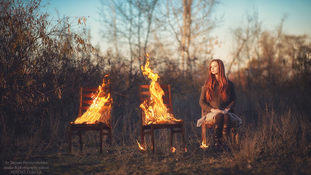 огонь, концептуальное фото, Невмержицкая Татьяна