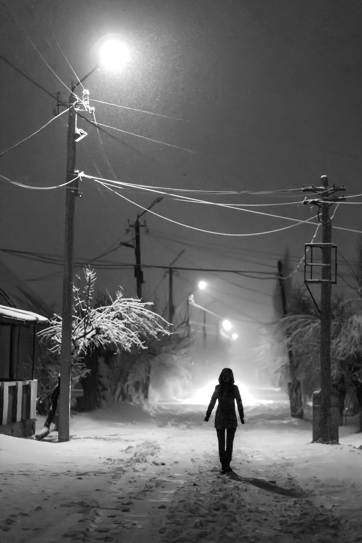 улица, ночь, dramatic, фонари, кыргызстан, Марат Сайранбаев