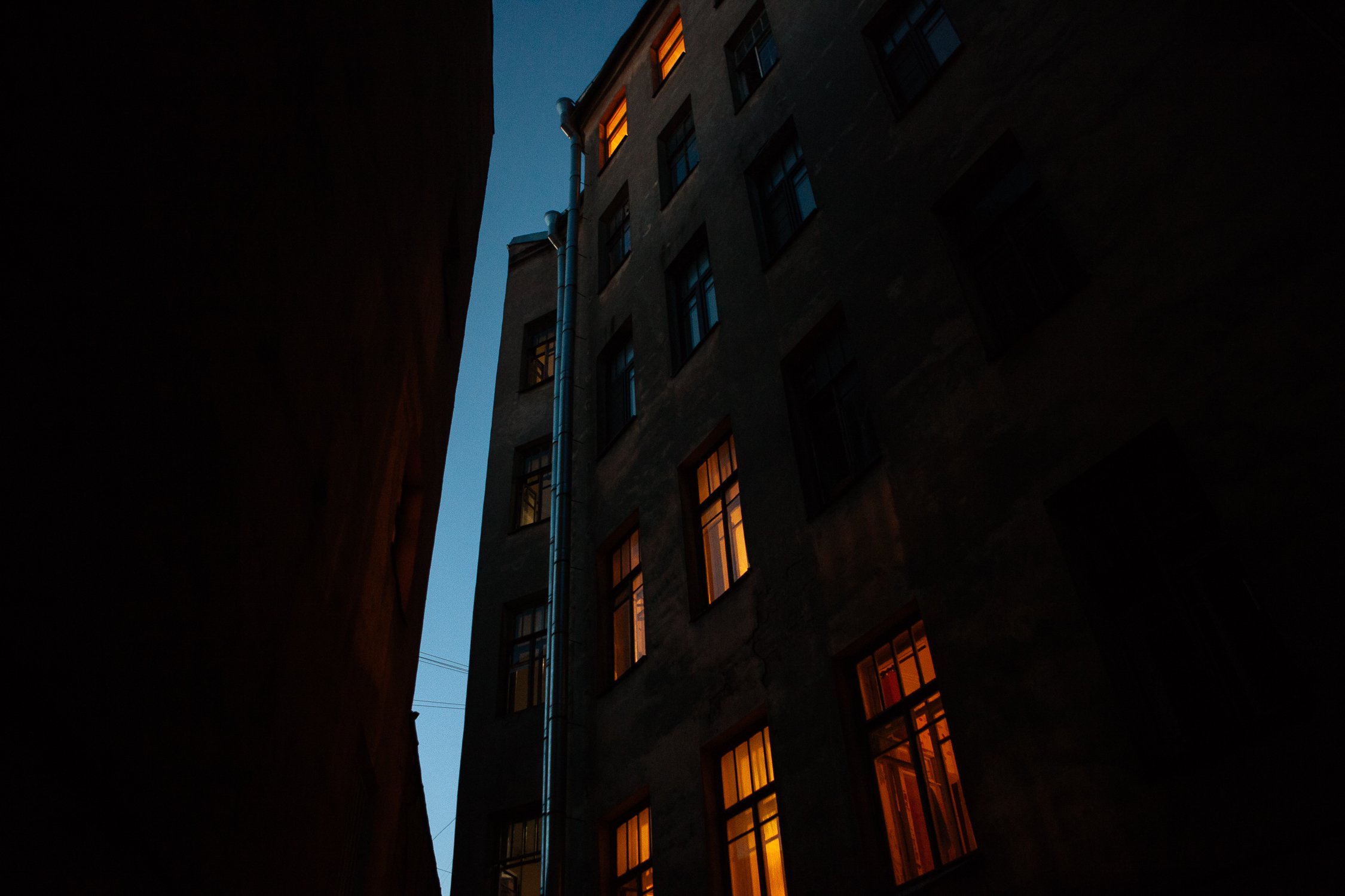 архитектура, ночь, Ксения Канке