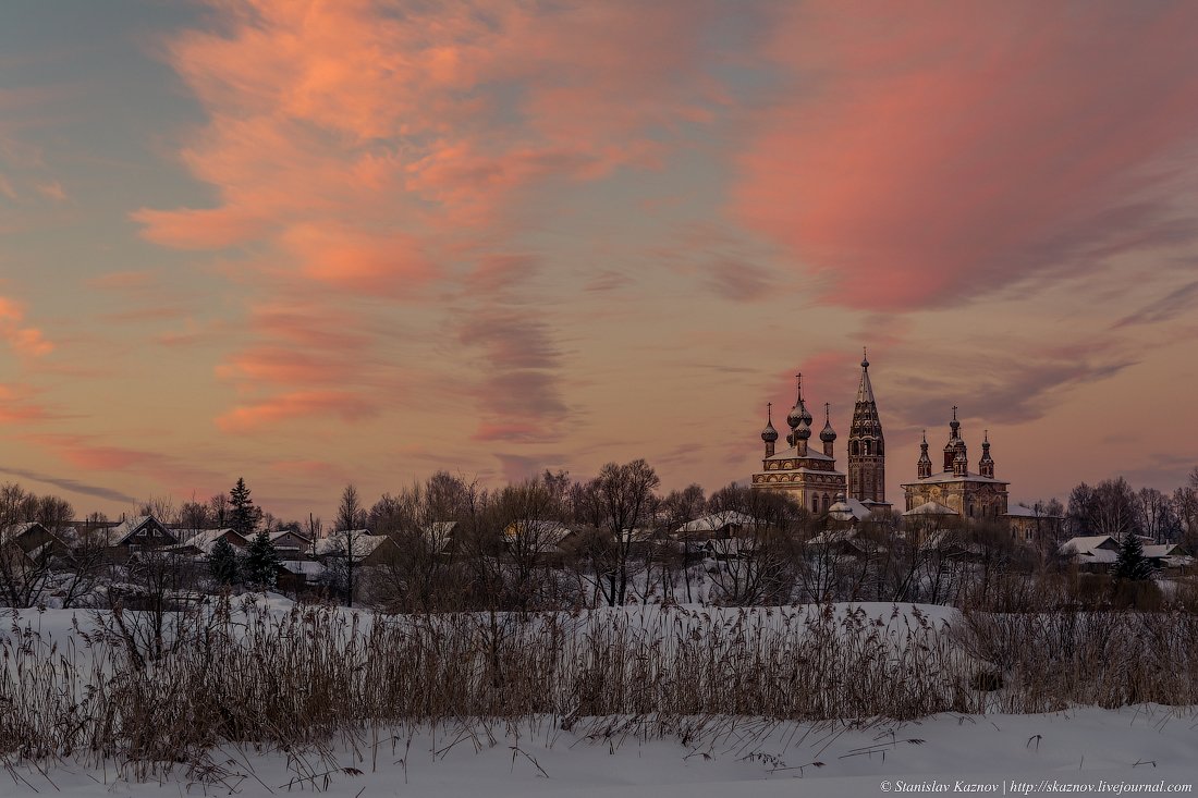 утро, пейзаж, рассвет, зима, Станислав Казнов