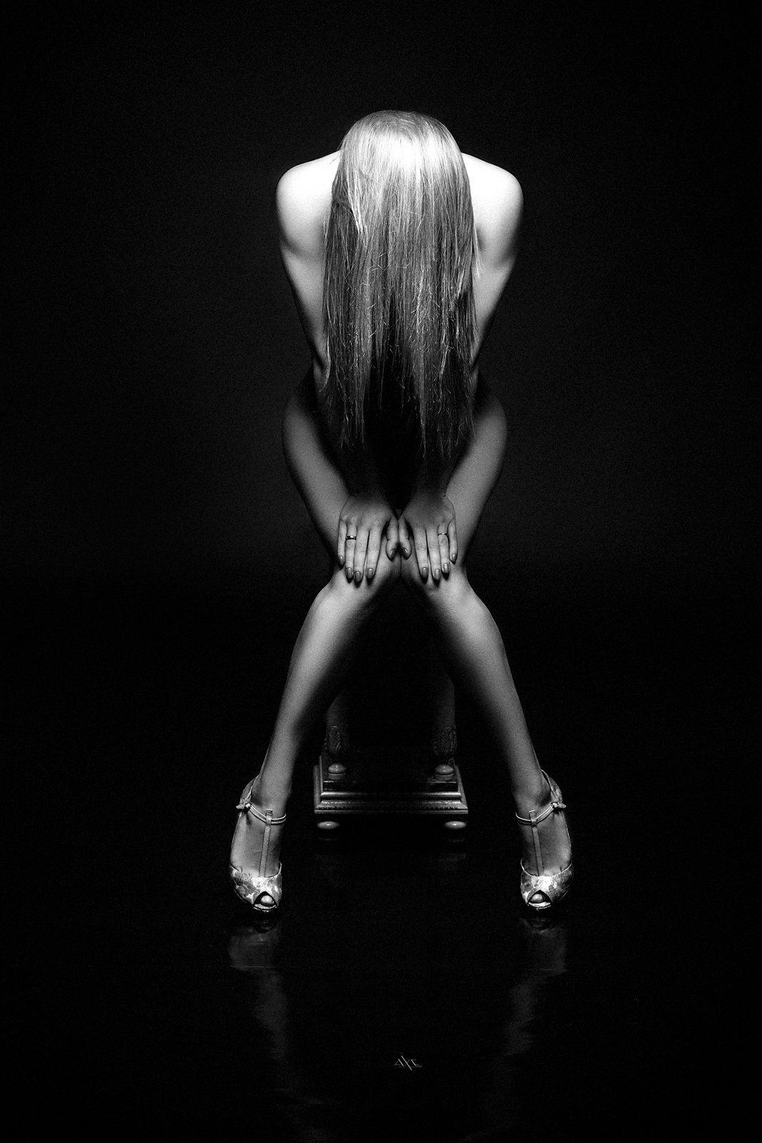 woman, nude, reflection, body, lines, light, studio, Руслан Болгов (Axe)