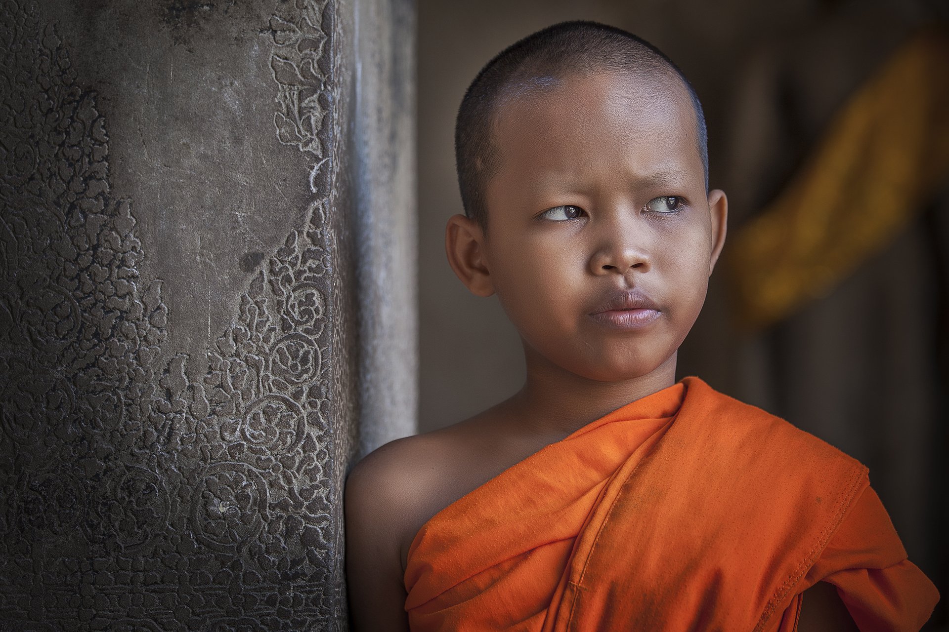A young monk, Angkor Wat, Cambodia, Borislav Tolev