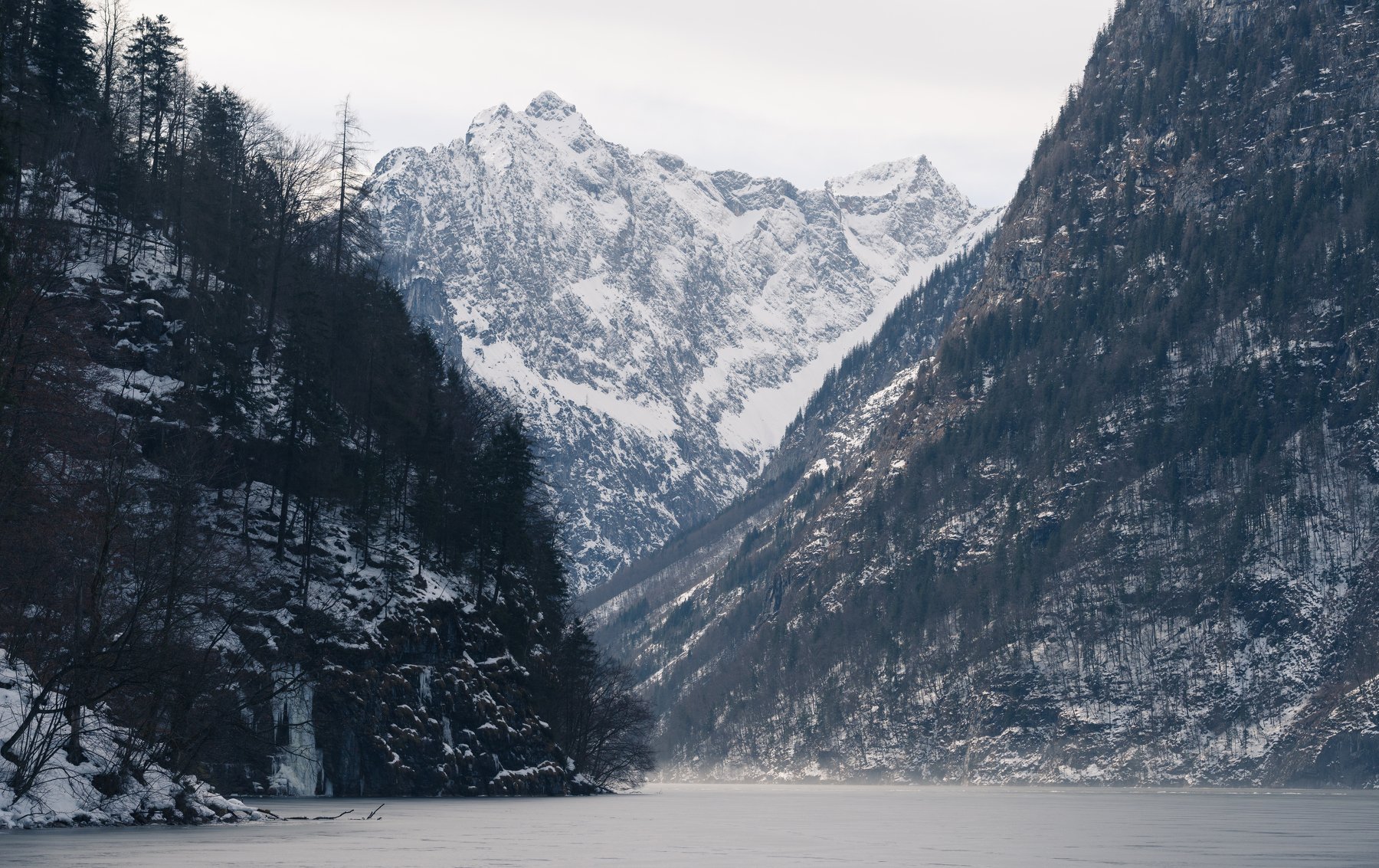 Alps, Germany, winter, frozen, lake, travel, IvanKravtsov