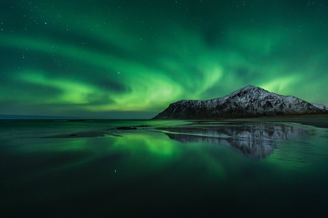 aurora, borealis, norway, winter, nothern, lights, lofoten, skagsanden, Kani (kanipolat.com) Polat