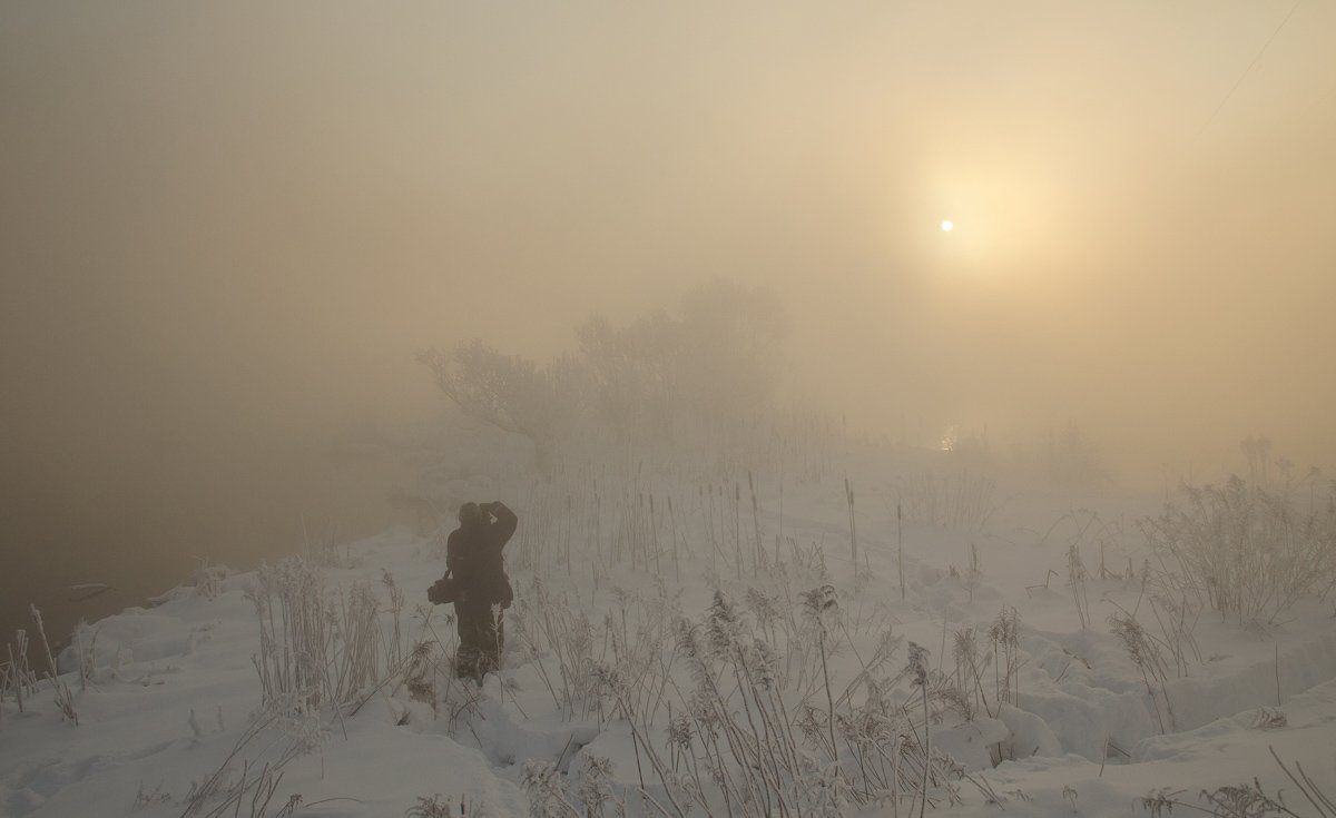 утро зима холод снег фотограф рассвет, Михаил Агеев
