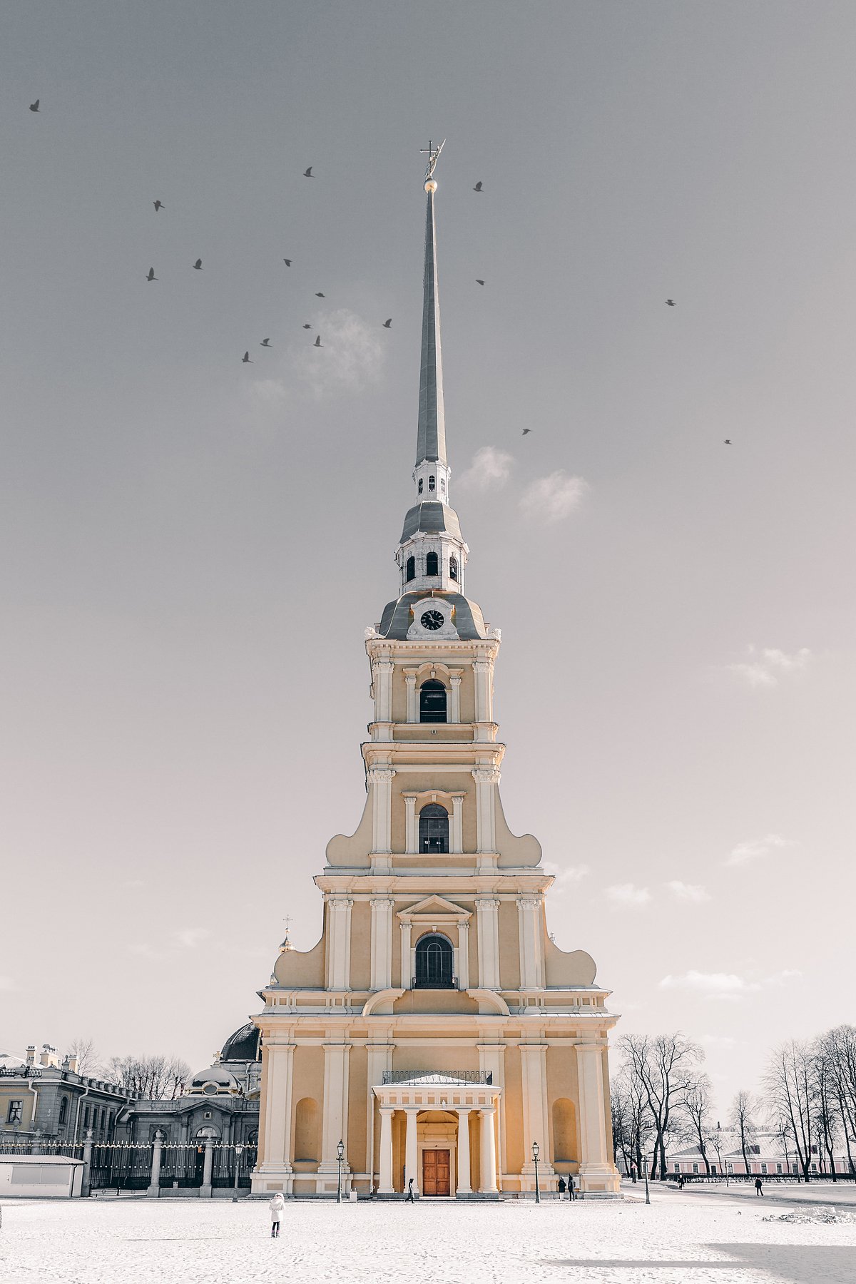 winter, russia, snow, спб, зима, снег, city, sky, небо, город, Андрей Михайлов