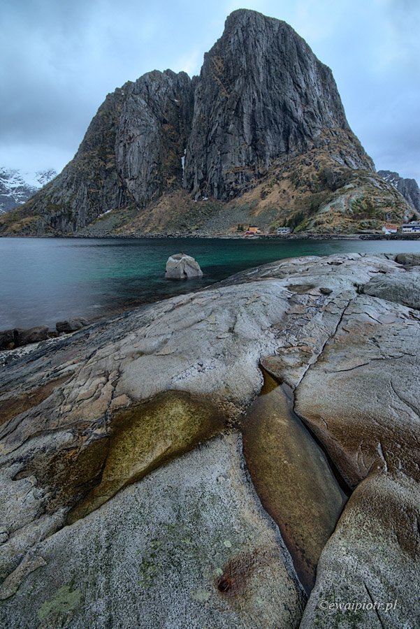 Lofoten, Norway, rocks, mountain, puddle, Piotr Debek