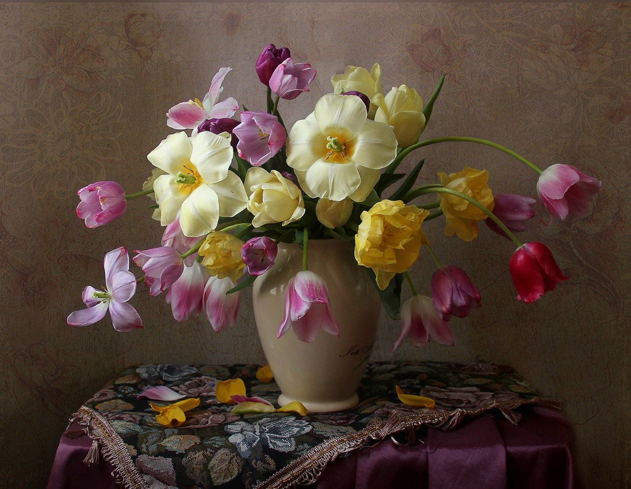 натюрморт, марина филатова, цветы, тюльпаны, Марина Филатова