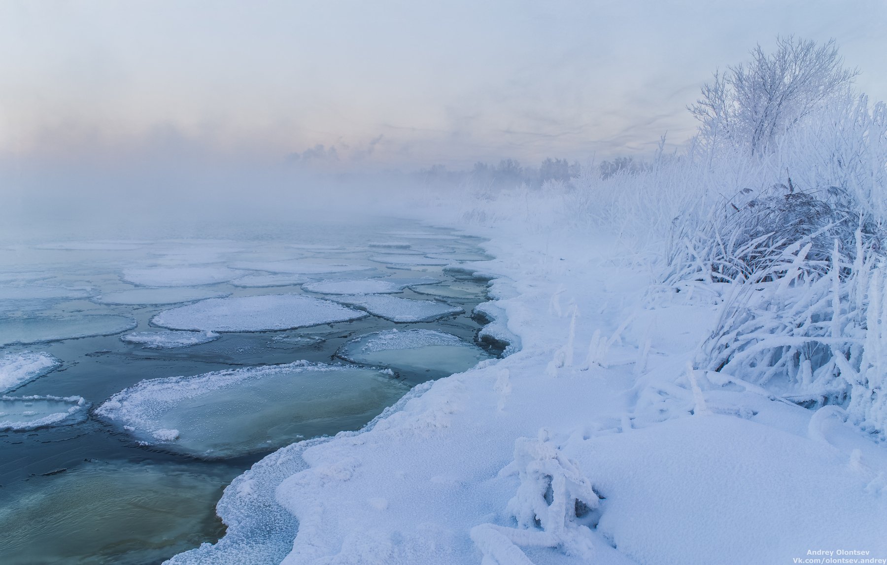 дубна, пейзаж, зима, закат, canon, Андрей Олонцев