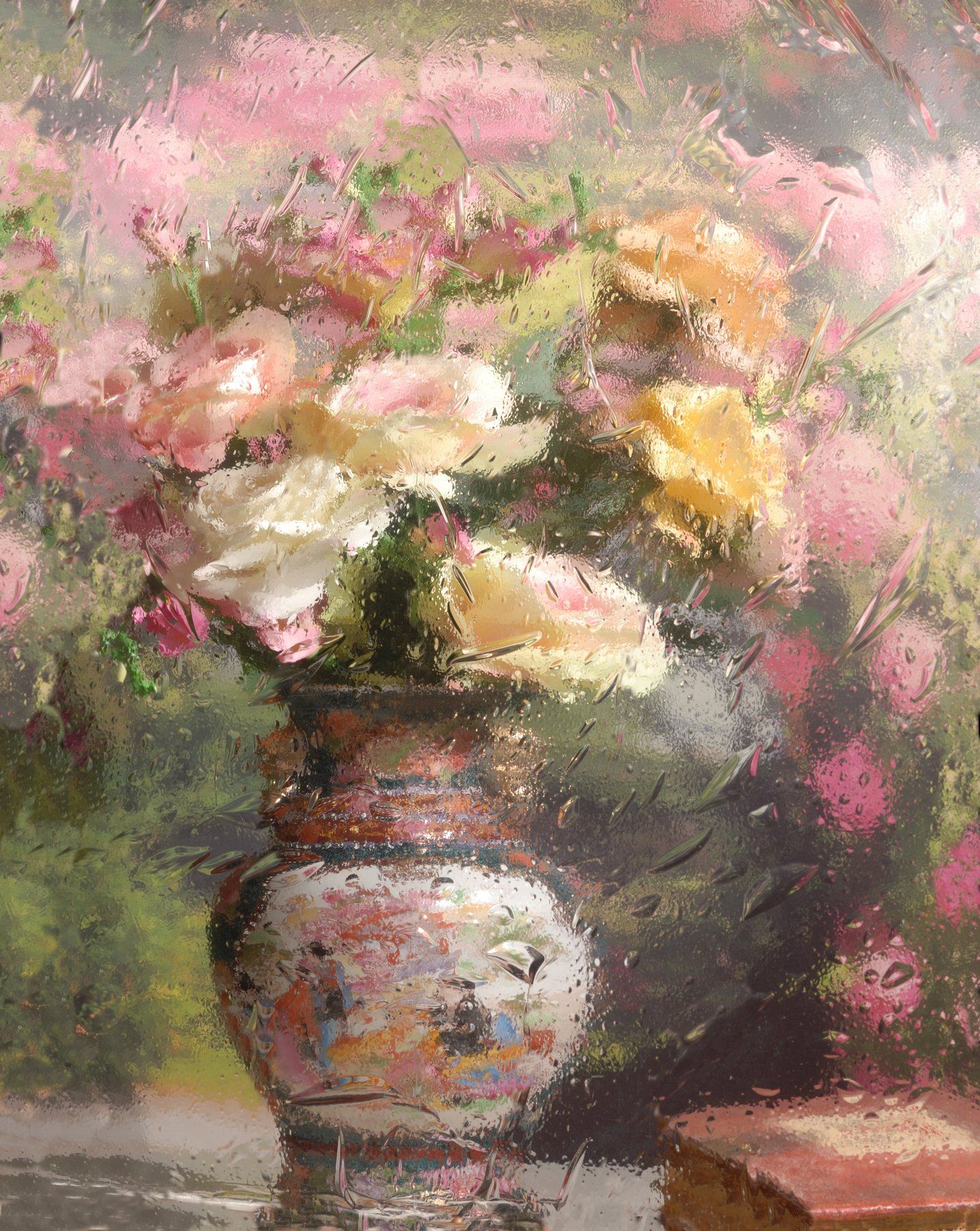 цветы, розы, отражение, Андрей Морозов