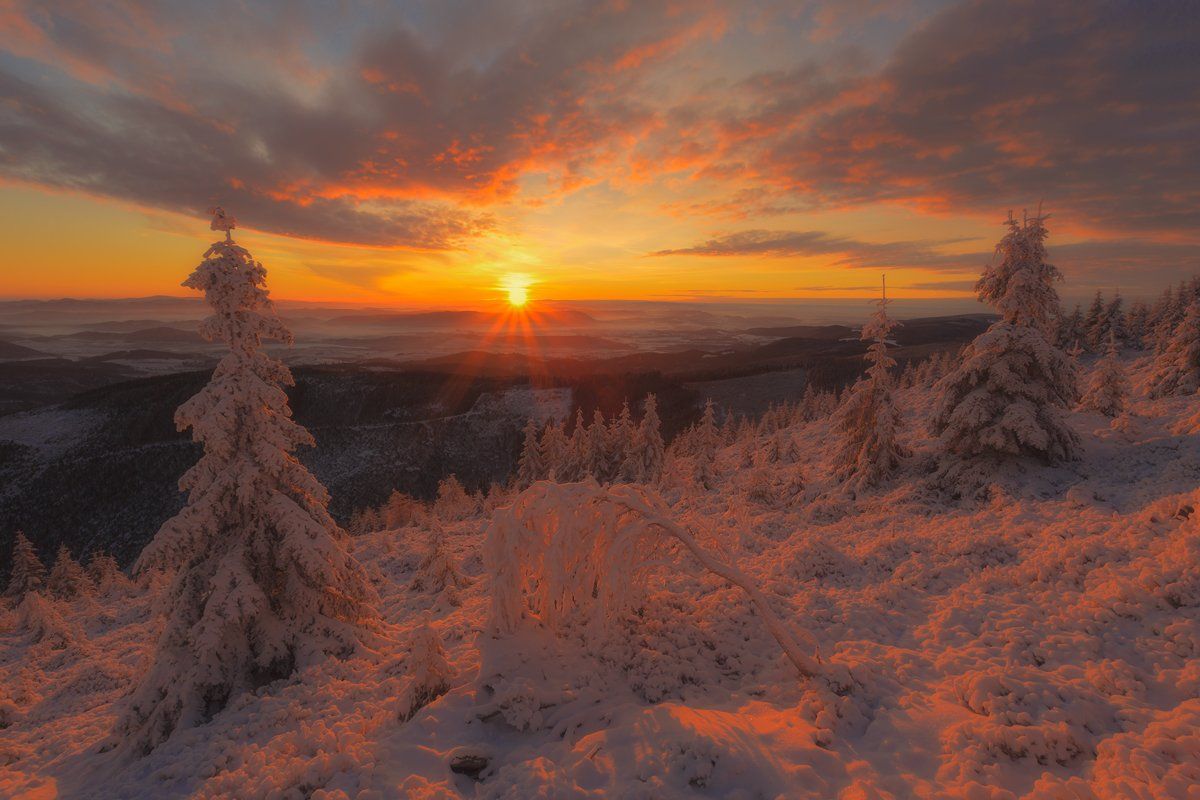 landscape,canon,winter,sunrise, Iza,Darek