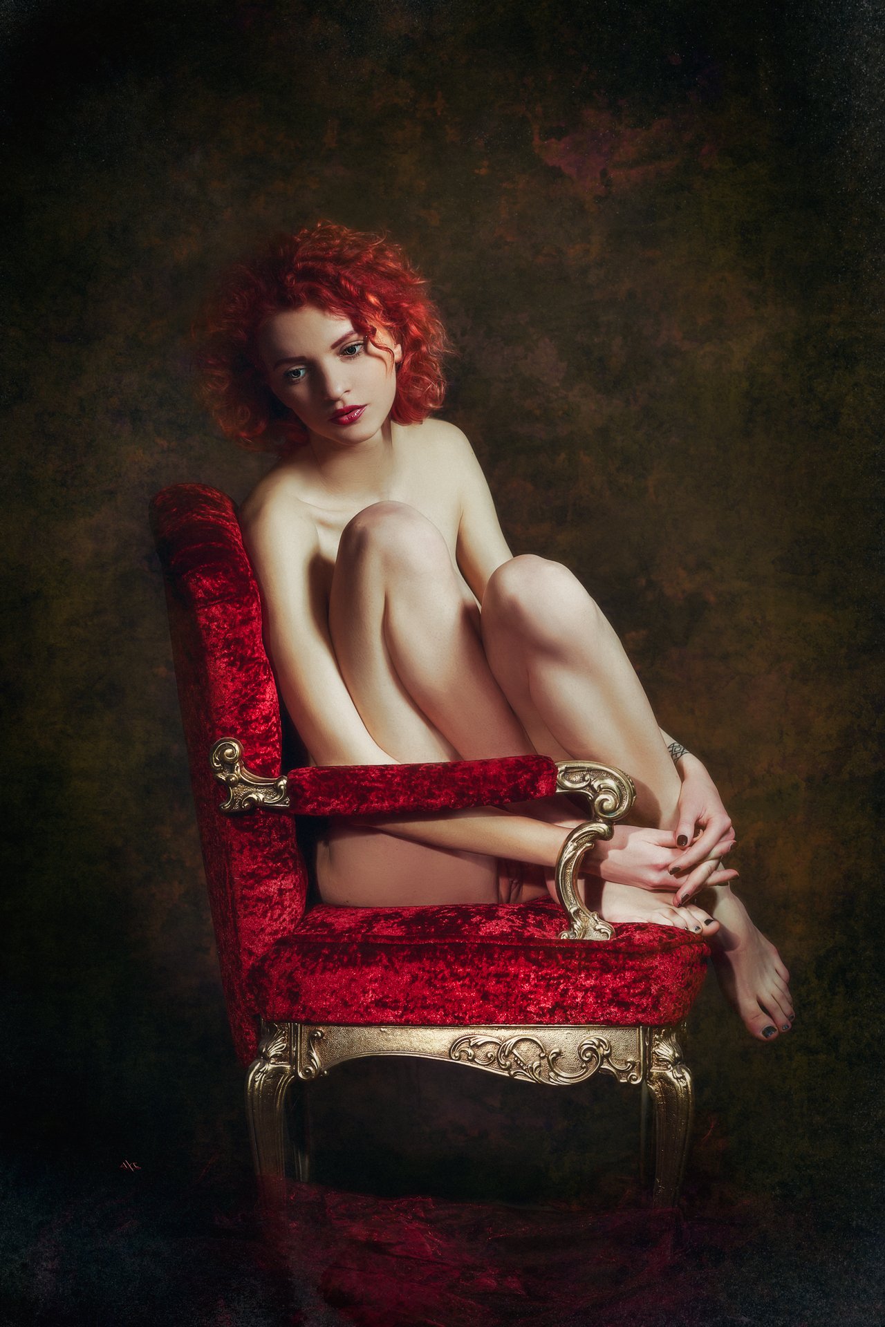 woman, redhead, nude, mood, light, Руслан Болгов (Axe)