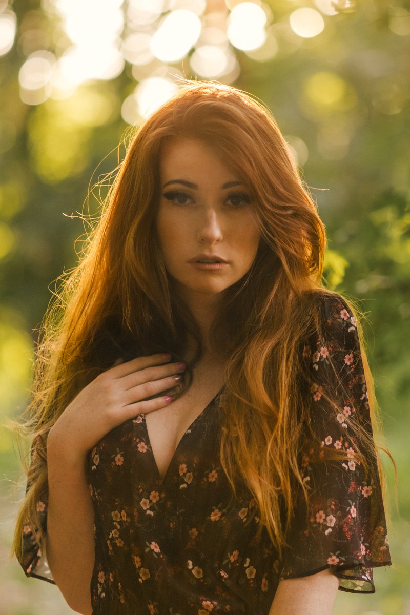 portrait, redhead, redhair, natural light, beautiful, woman, Michał Laskowski