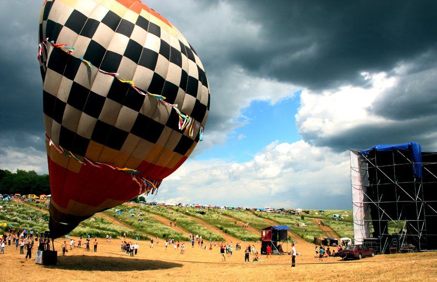 фестиваль, воздушный шар, концерт, тучи, Olya Mruwka