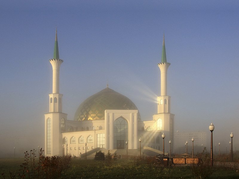 сибирь, лето, утро, мечеть, ислам, Владимир Спиряев