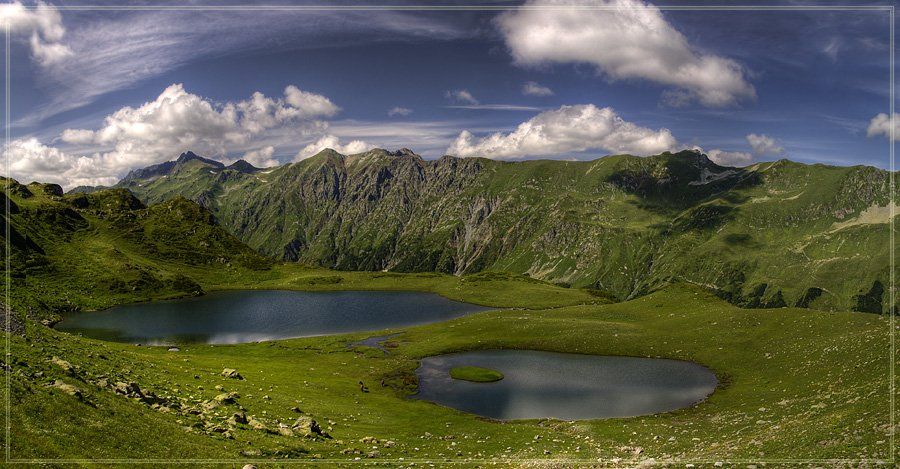 абхазия, горы, озеро, каменистая, Alex Ivanov