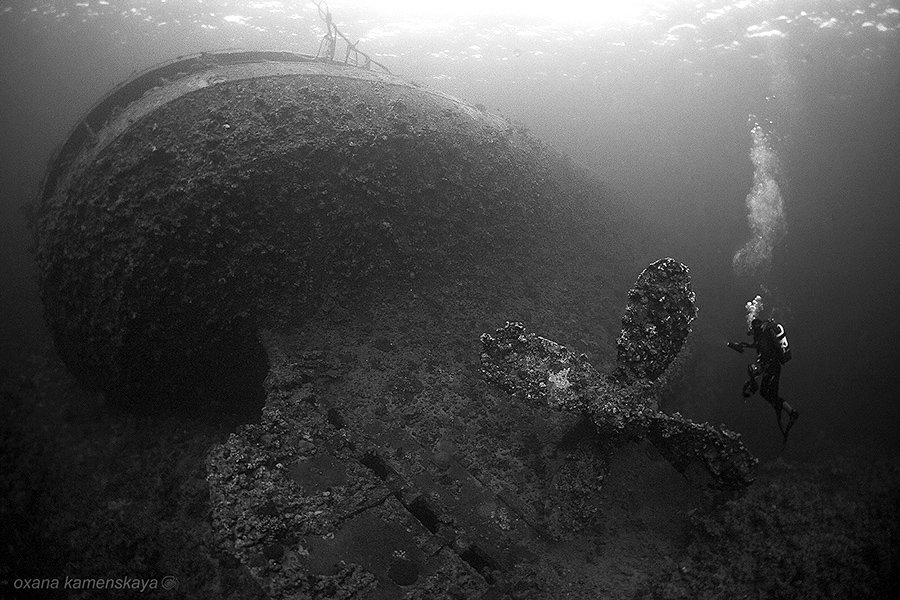 underwater wreck , Оксана Каменская