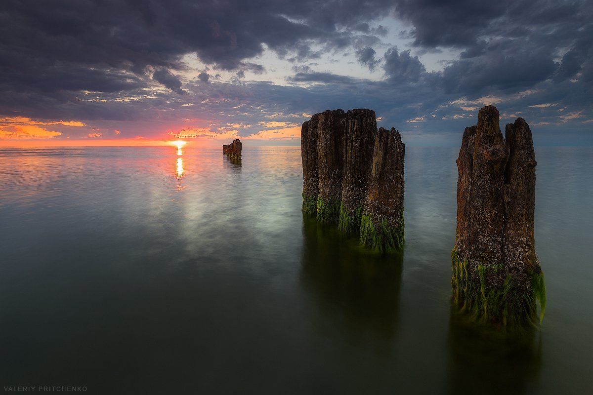 море, природа, закат, пейзаж, Валерий Притченко