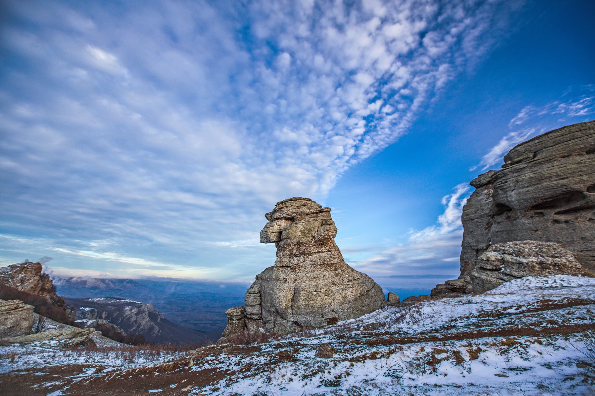 Гора Демерджи Крым зима