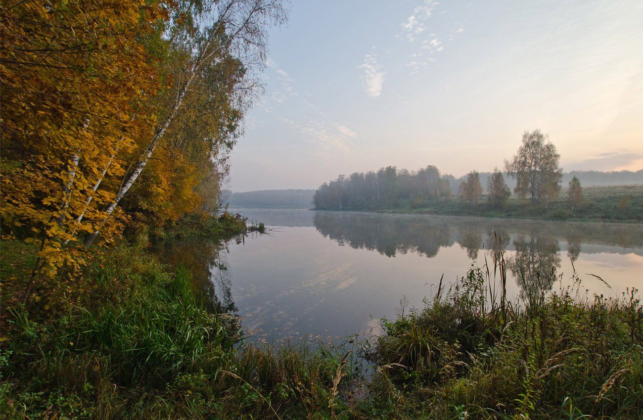 озеро новое осень октябрь природа пейзаж, Михаил Агеев