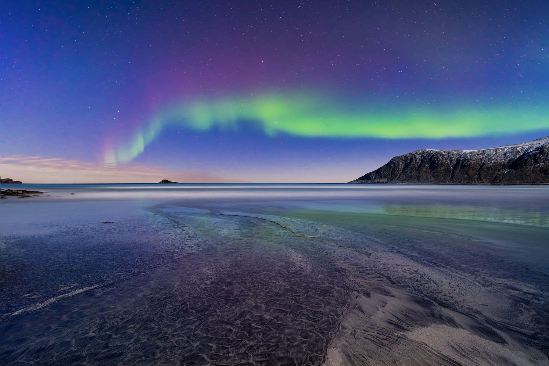 lofoten,norway,nightscape,mountain,aurora borealis,zeiss milvus 21mm, Felix Ostapenko