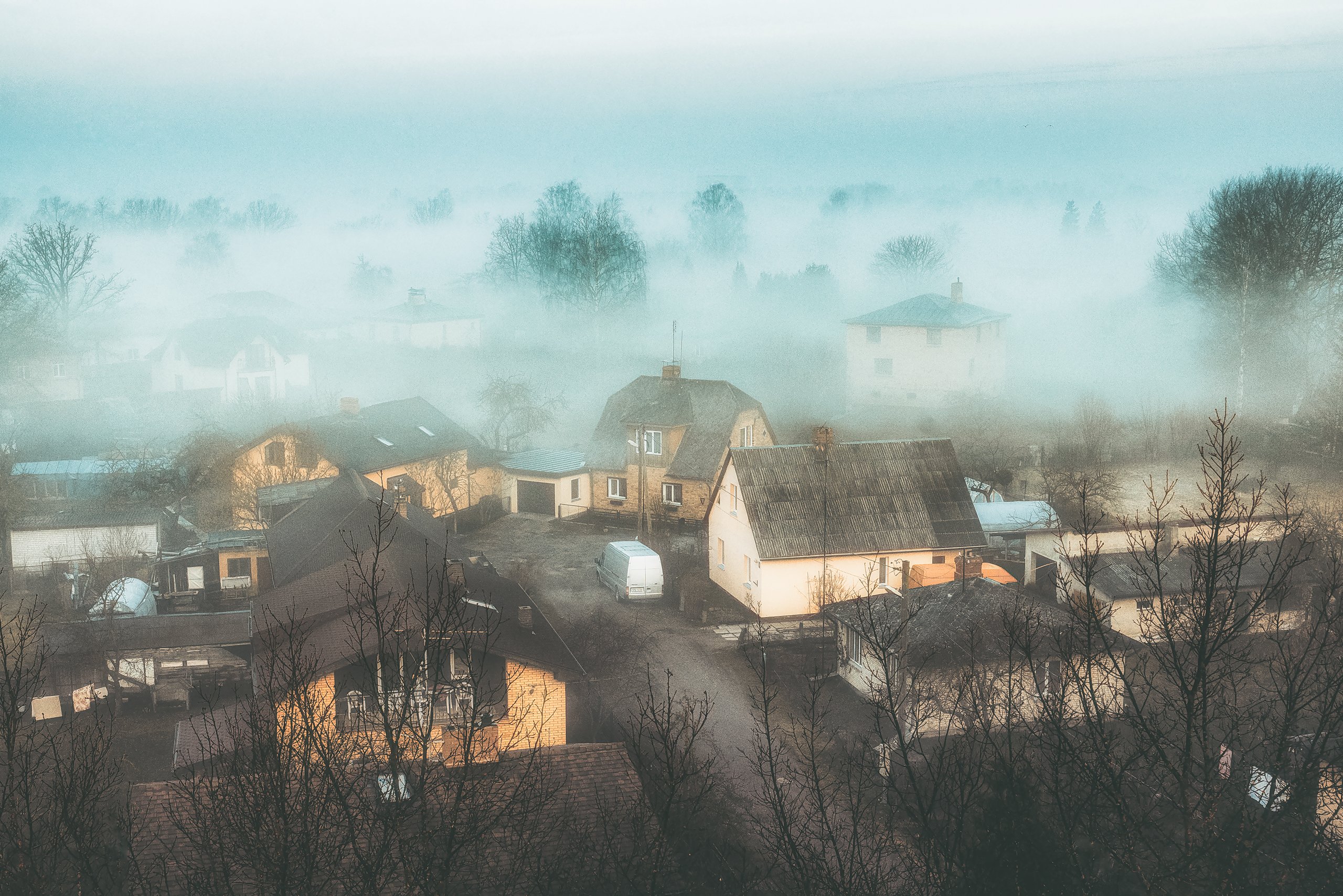 fog,туман,пейзаж,latvia,jelgava,утро, Olegs Bucis