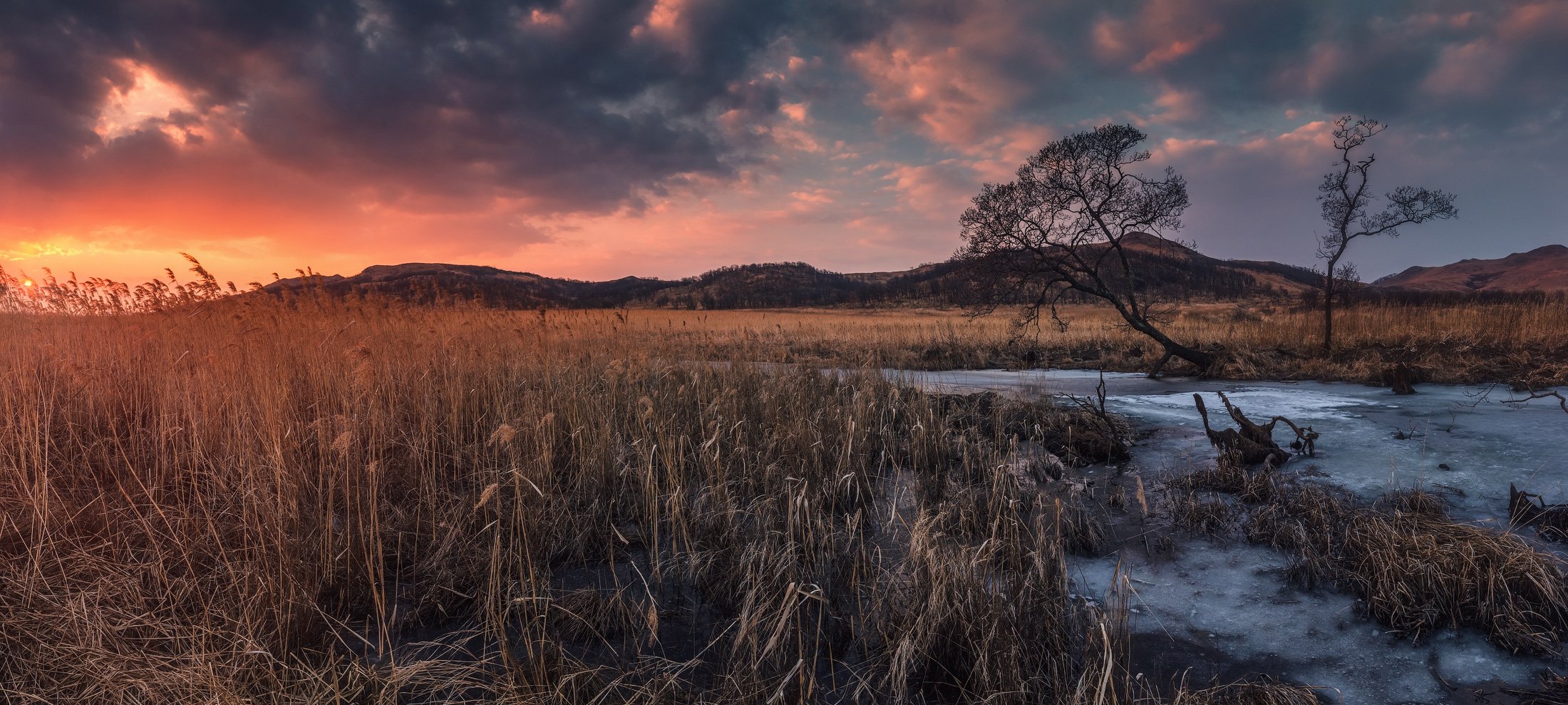 панорама, весна, закат, Андрей Кровлин