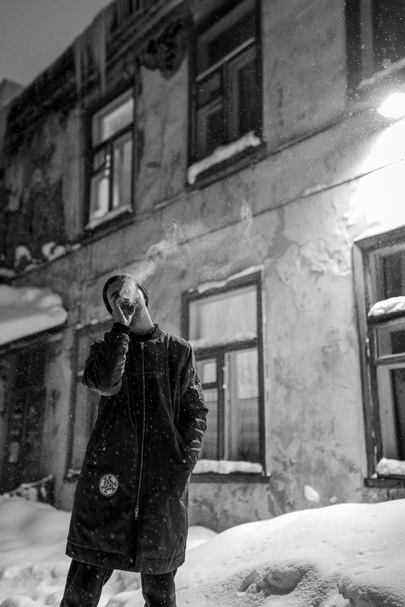 man,smoke,portrait,black and whte,bw, Михаил Землянов