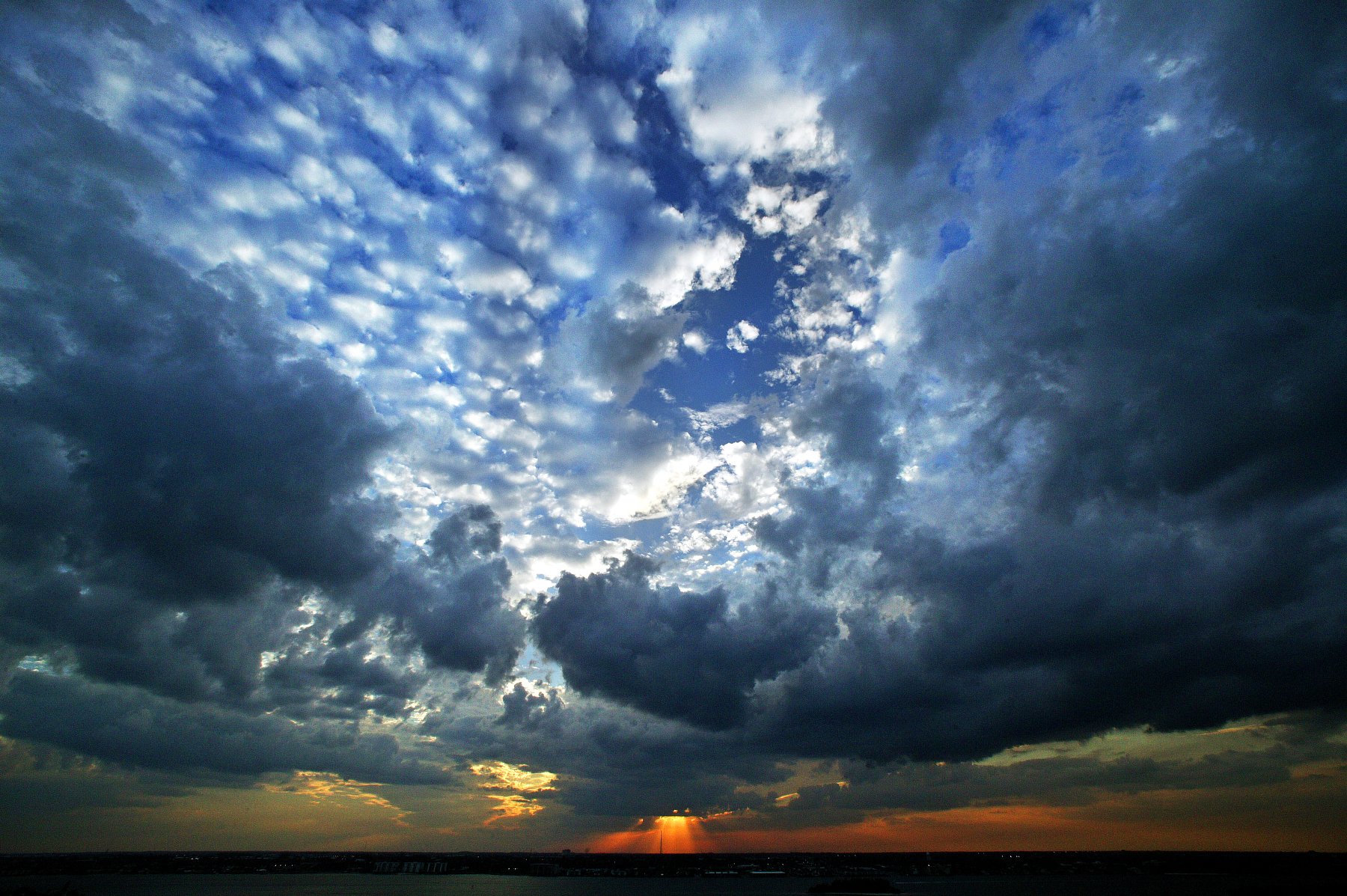 облака, закат, isamonov