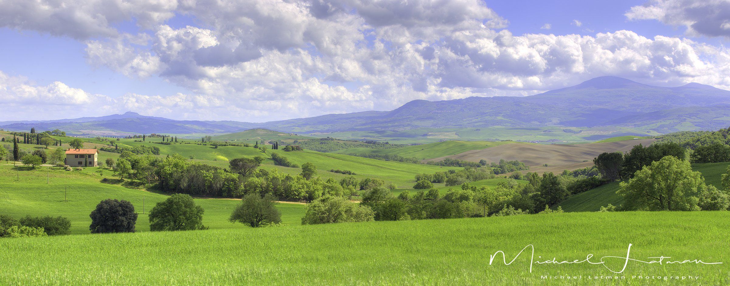 Италия,Тоскань,весна,красота,зелень, цветы,небо,пастораль,пейзаж, Michael Latman