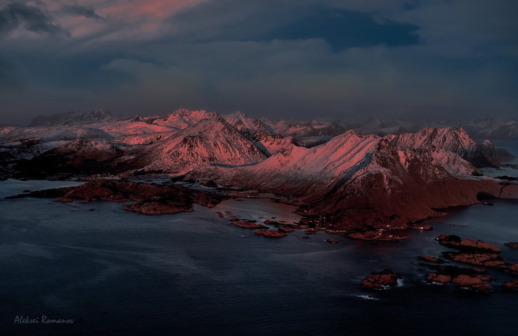 путешествия, норвегия, лофотенские острова, природа, горы, закат, lofoten islands, Алексей Романов